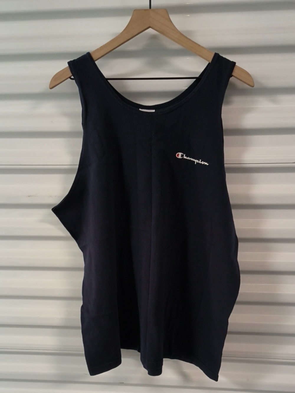 Vtg Champion Blue Tank Top Gym Training Vest XL Made in USA